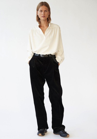 Corduroy Box Trousers