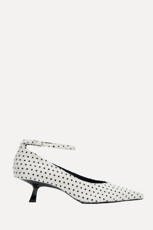 Leather & Sheepskin Heeled Shoes
