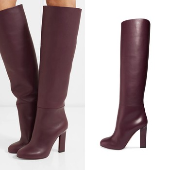 Rise Leather Knee Boots from Victoria Beckham