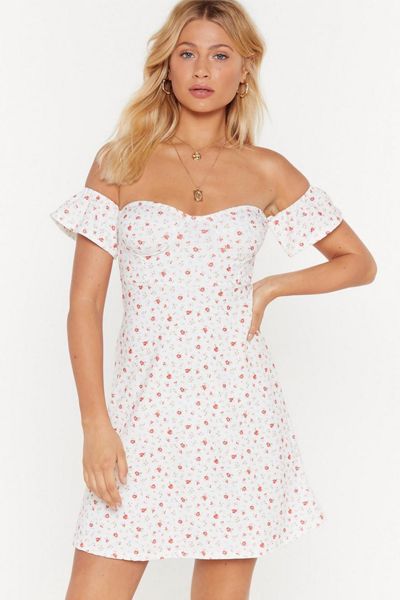 Twenty Four Flower Party Floral Mini Dress