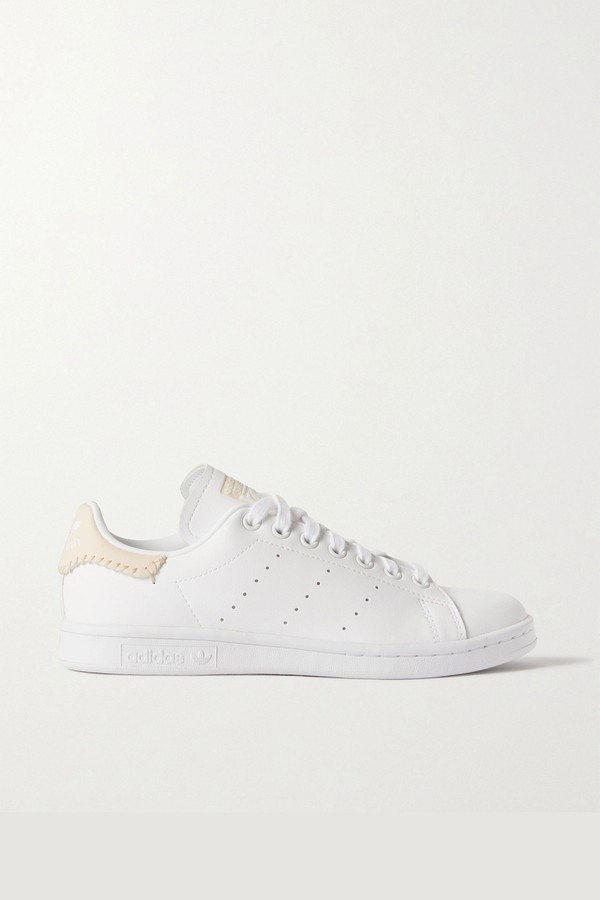 Stan Smith Whip-Stitched Leather Sneakers from Adidas Originals 