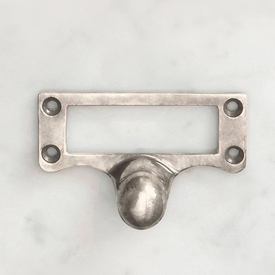 Antique Silver Cardframe Pull