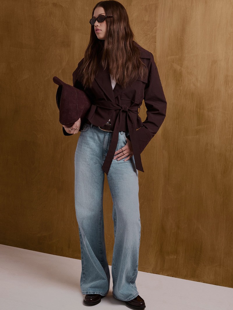 Adalae High Waisted Wide Leg Jeans