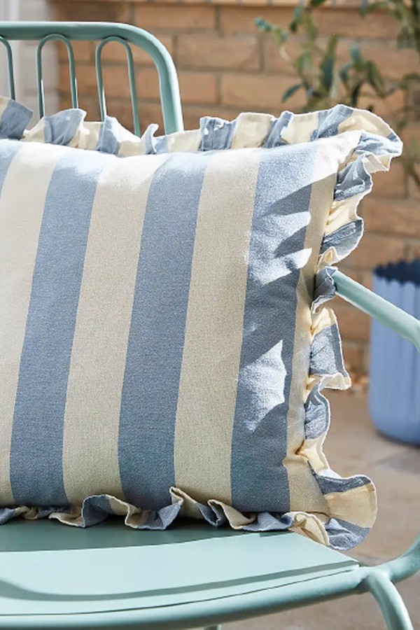 Wide Stripe Outdoor Cushion from Dunelm