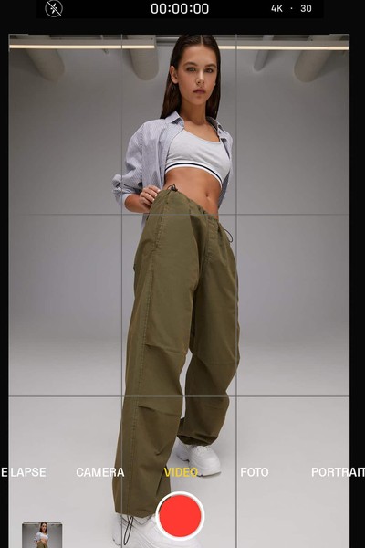 Poplin Parachute Trousers With Stoppers