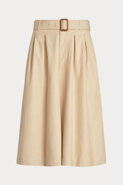 Twill Gaucho Paperbag Trouser