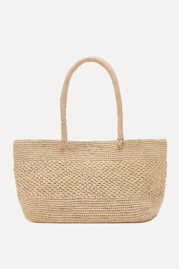 Natural Fibre Tote Bag from Mango