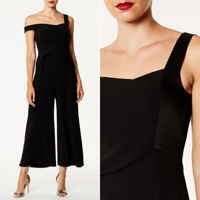 Asymmetric Wide Leg Jumpsuit from Karen Millen