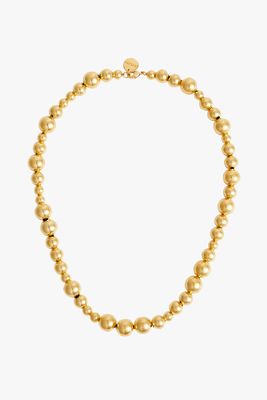 The Elly Gold-Plated Beaded Necklace from Lie Studio