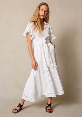 Cheesecloth Maxi Shirt Dress from Me + Em
