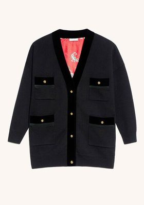 Cardi Coat With Printed Lining  from Sandro