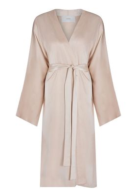Athens Sand Silk Robe from Asceno