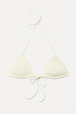 Crochet Triangle Bikini Top from Weekday