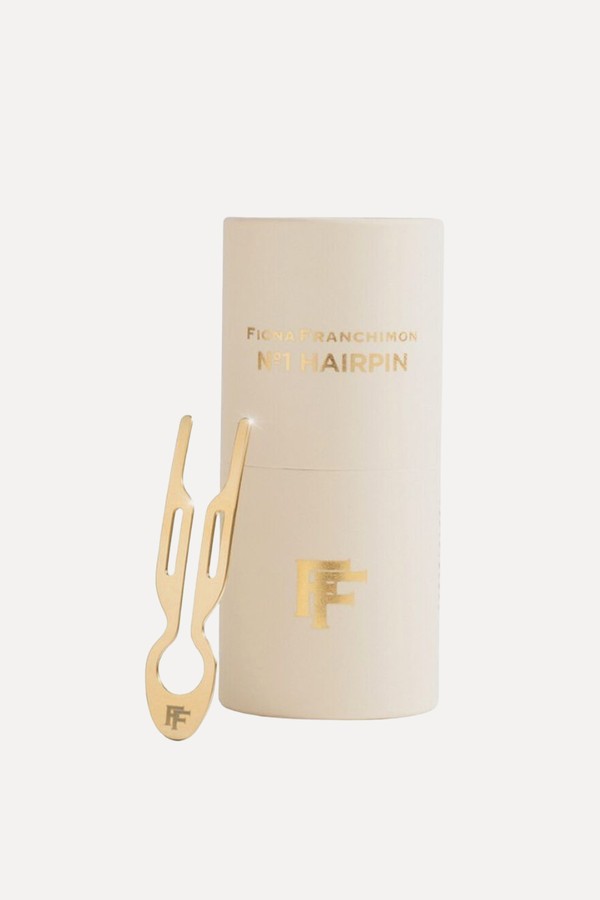 Nº1 Hairpin Steel Yellow Gold Finish from Fiona Franchimon