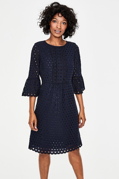 Scallop Broderie Dress