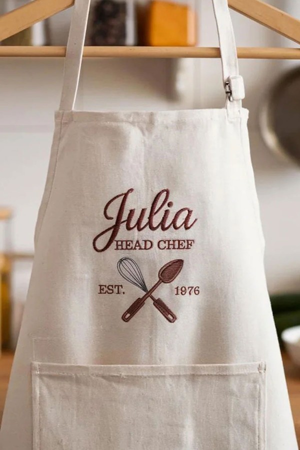 Embroidered Custom Apron from JollyKatStyles