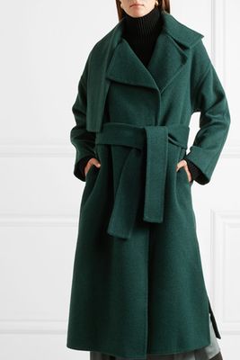 Cozy Brushed Wool-Blend Coat from Vince