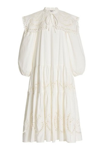 Santos Eyelet-Embroidered Cotton Tunic Dress from Sea