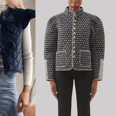 Clemence Quilted Jacket in Patchwork – Misia