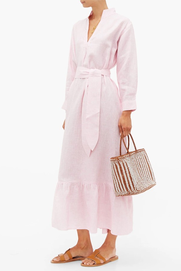 Nehru Ruffle Linen Dress from Wiggy Kit