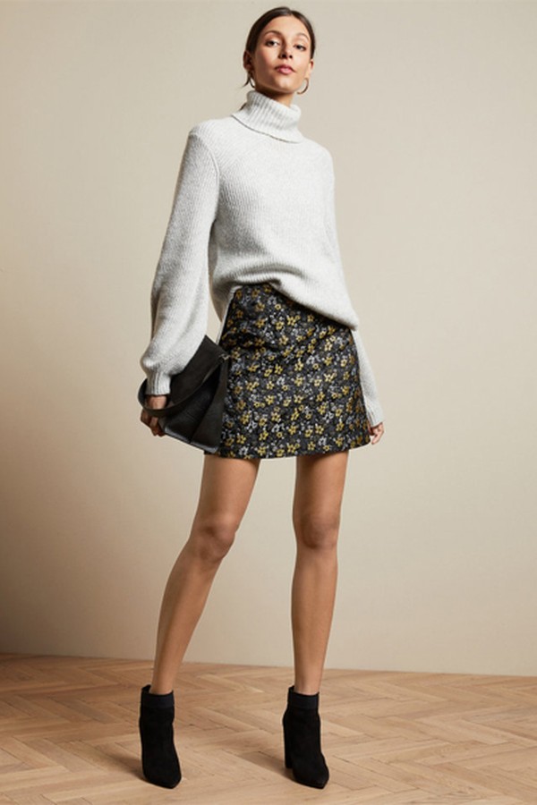 Rainie Jacquard Mini Skirt
