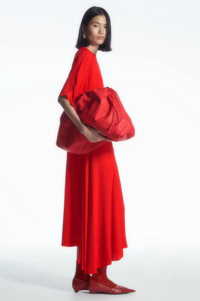 Asymmetric Draped Midi Dress from COS