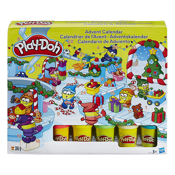 Modeling Compound Toy Advent Calendar from Play-Doh
