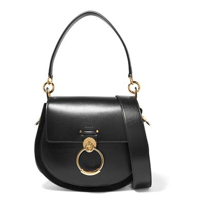 Tess Leather and Suede Shoulder Bag