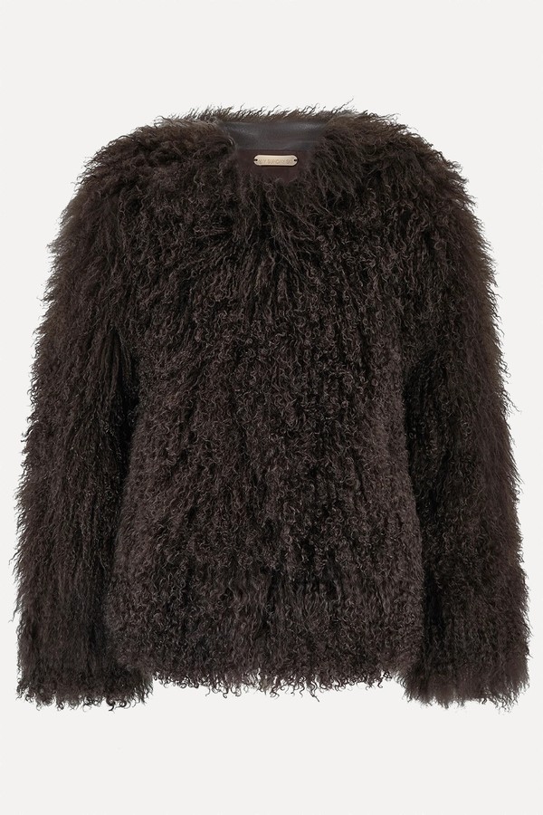 The Hollie Mongolian Fur Coat from My Sunday Ski
