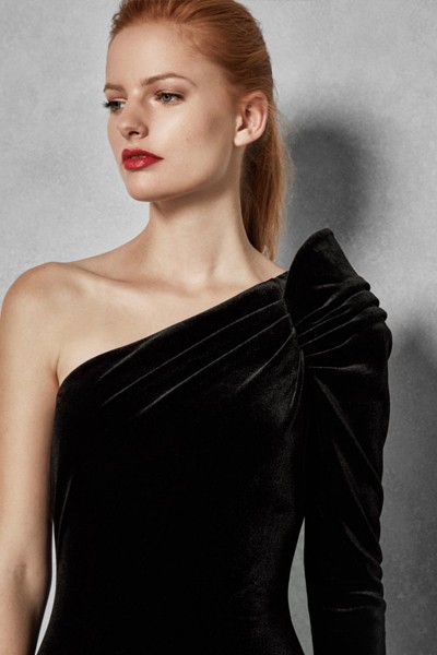 AWWTUM Sculpted One Shoulder Dress