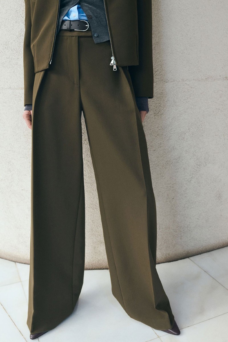 Belt Straight-Fit Trousers from Mango