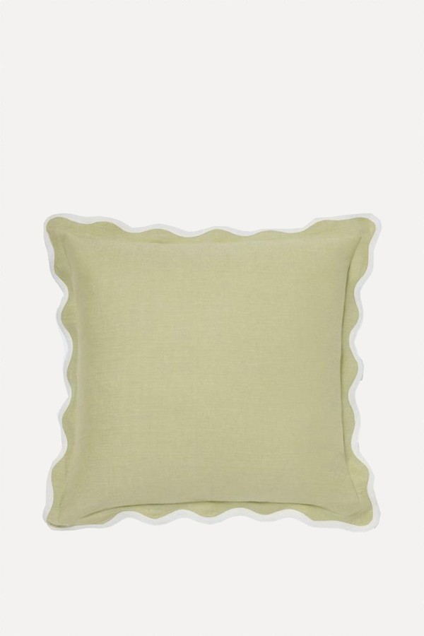 Scalloped Linen Cushion from John Lewis