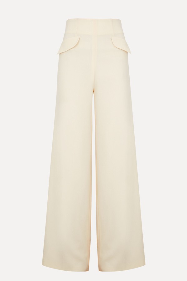 Empire Wide-Leg Trousers