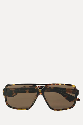 1977c Aviator-Style Tortoiseshell Acetate & Gold-Tone Sunglasses from Oliver Peoples + Khaite