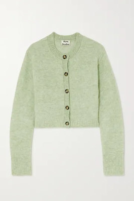 Cropped Stretch-Knit Cardigan from Acne Studios