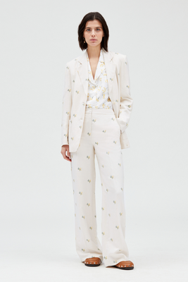 Trousers With Embroidered Mimosa Pattern from Claudie Pierlot