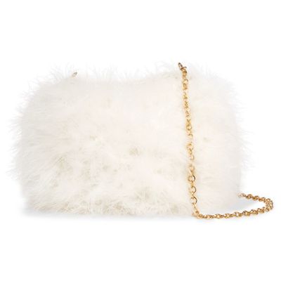 Knitted Feather Shoulder Bag from Carolina Santo Domingo