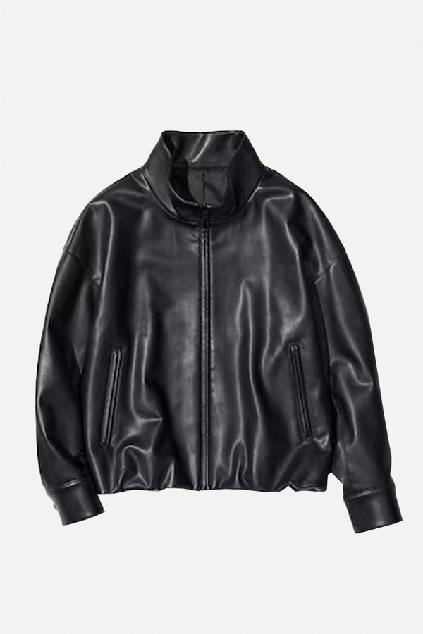 Coated Oversized Blouson Jacket from Uniqlo
