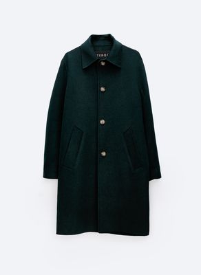 Oversize Coat With Crafted Stitching
