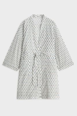 100% Cotton Floral Dressing Gown from Oysho