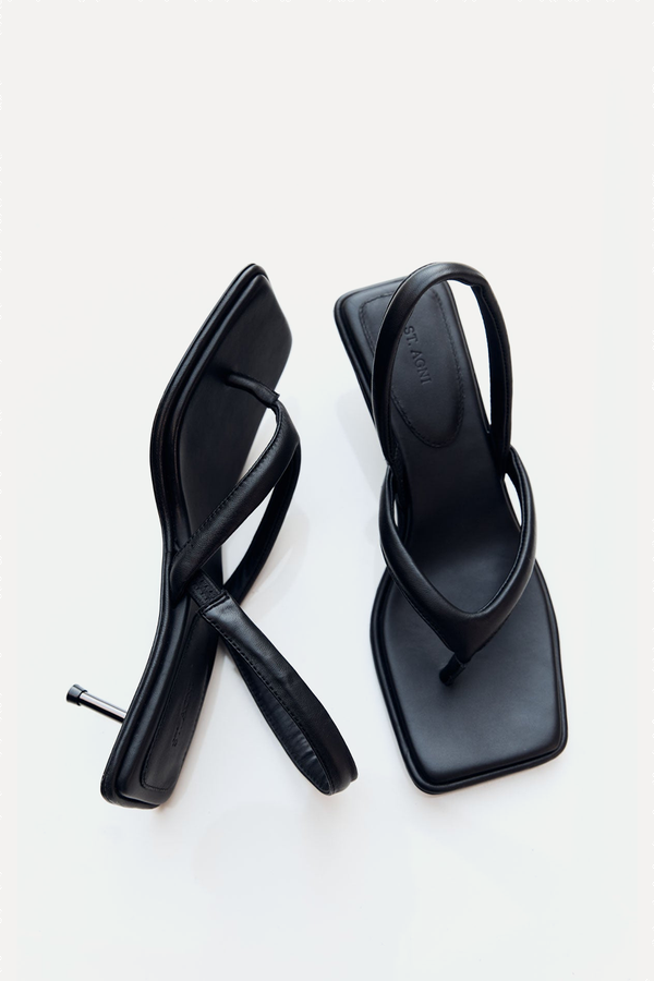 Sling Back Thong Heels from St. Agni