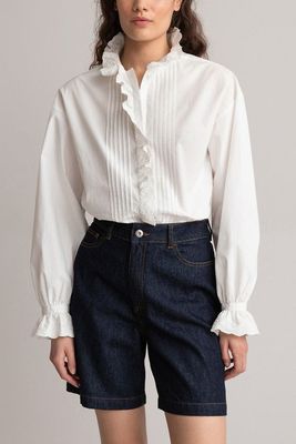 Cotton Ruffled Blouse from La Redoute