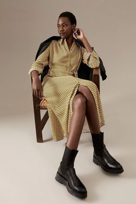 Printed Belted Midaxi Shirt Dress from Marks & Spencer