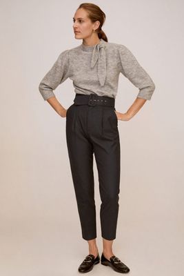 Belt Check Trousers