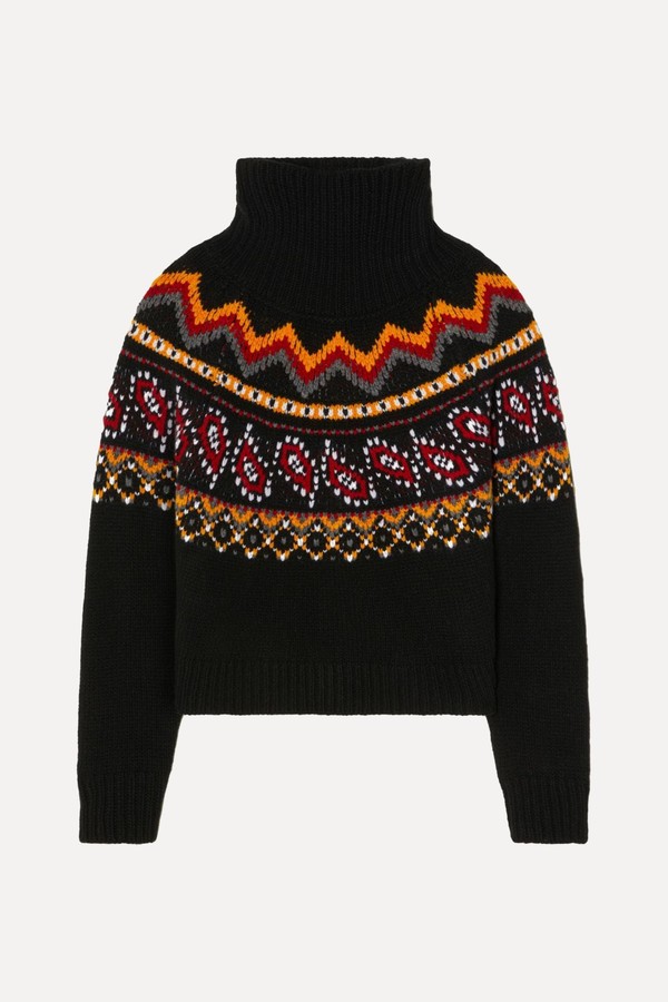 Antarctic Circle Intarsia-Knit Jumper from Alanui
