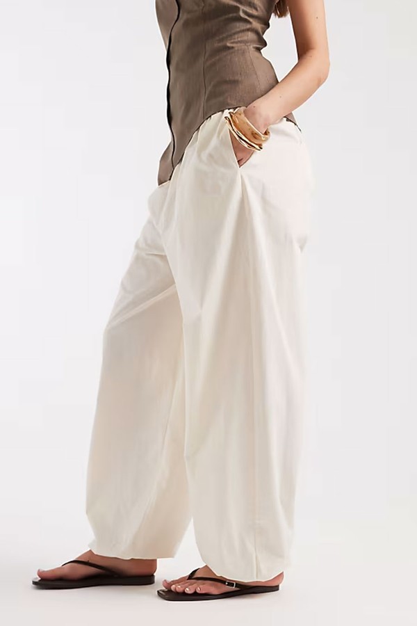 Balloon Trousers With Frill Cuff from ASOS DESIGN 