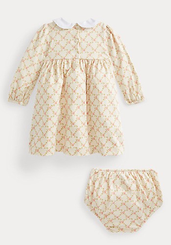 Floral Smocked Dress & Bloomer