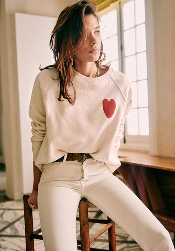 Heart Sweatshirt, £90 | Sézane