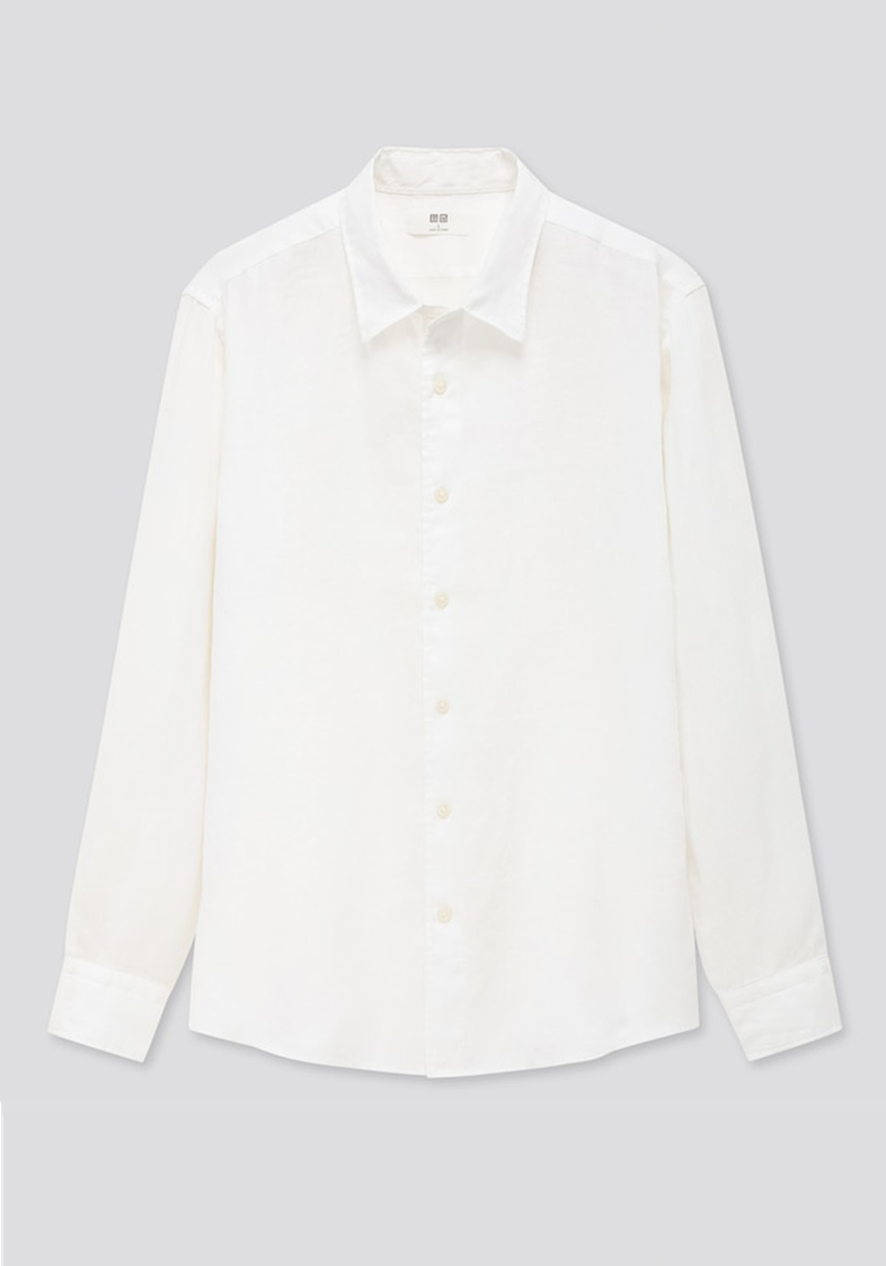 100% Premium Linen Regular Fit Shirt from Uniqlo