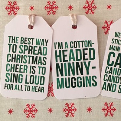 Elf Christmas Gift Tags